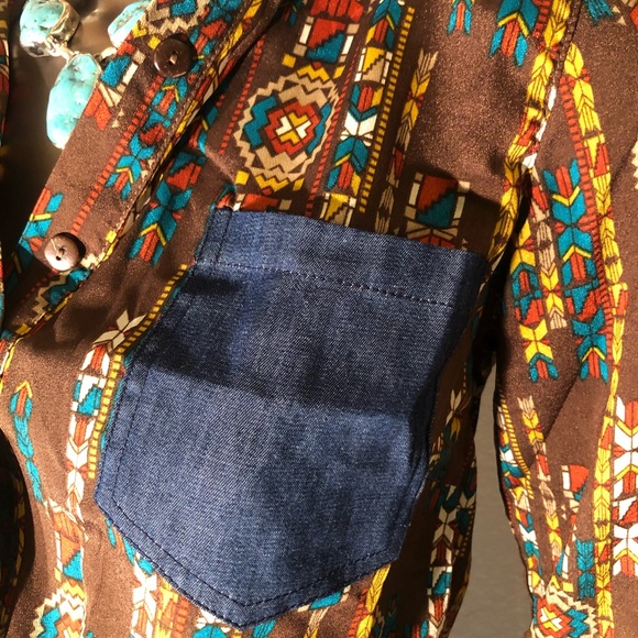 NWT Mind Code Western Cowgirl Shirt - Picture 4 of 8